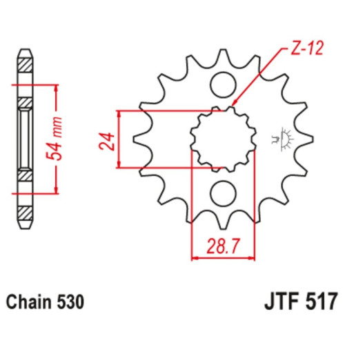 Kit cadena JT 530X1R (17-48-112)