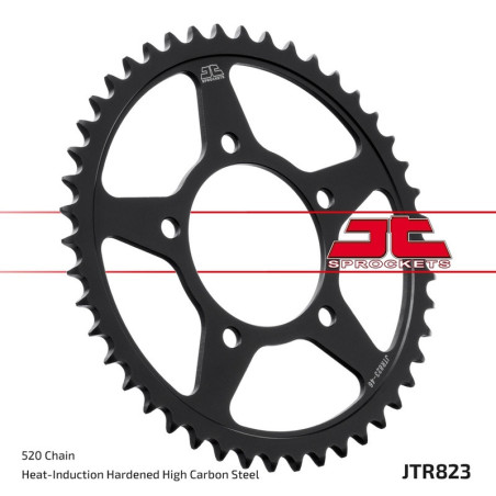 Kit cadena JT 520X1R (16-39-112) Piñon con goma reductora de ruido