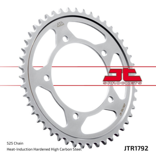 Kit cadena JT 525X1R (15-47-118) Piñon con goma reductora de ruido