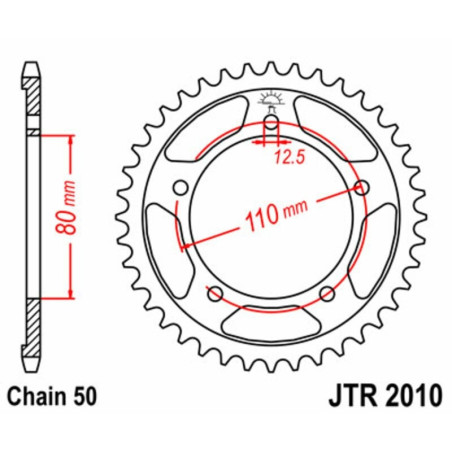 Kit cadena JT 530X1R (17-46-114)