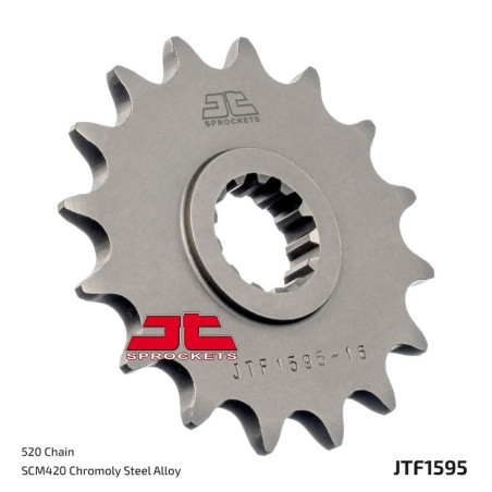 Kit cadena JT 520X1R (16-46-118) Piñon con goma reductora de ruido