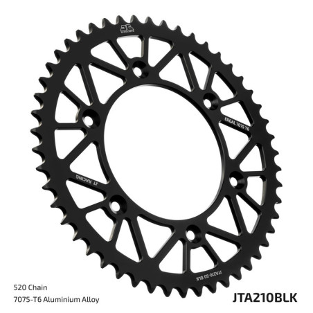 Kit cadena aluminio JT 520X1R (13-50-114)