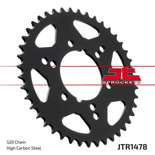 Corona JT SPROCKETS acero estándar 1478 - Paso 520