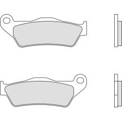 Pastillas de freno orgánicas Brembo 07001 2