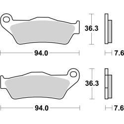 Pastillas de freno sinterizadas Brembo 07001XS