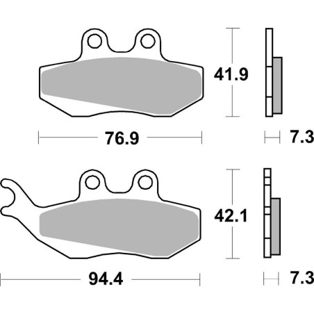 Pastillas de freno sinterizadas Brembo 07012XS