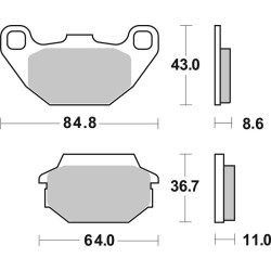 Pastillas de freno sinterizadas Brembo 07022XS