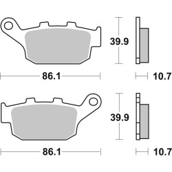 Pastillas de freno sinterizadas Brembo 07029XS