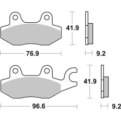 Pastillas de freno sinterizadas Brembo 07033XS