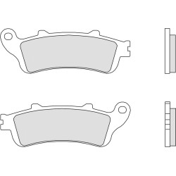 Pastillas de freno orgánicas Brembo 07034 2