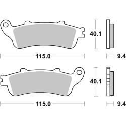Pastillas de freno sinterizadas Brembo 07034XS
