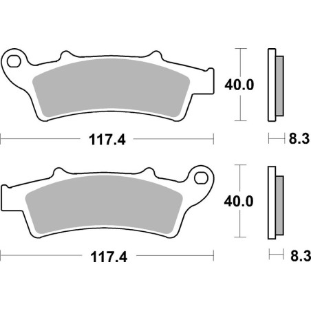 Pastillas de freno sinterizadas Brembo 07045XS