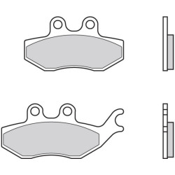 Pastillas de freno orgánicas Brembo 07054 2