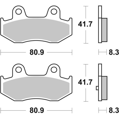 Pastillas de freno sinterizadas Brembo 07055XS