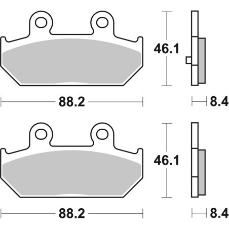 Pastillas de freno sinterizadas Brembo 07058XS