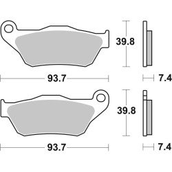 Pastillas de freno sinterizadas Brembo 07065XS