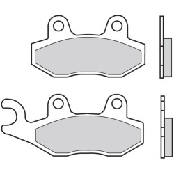 Pastillas de freno orgánicas Brembo 07076 2