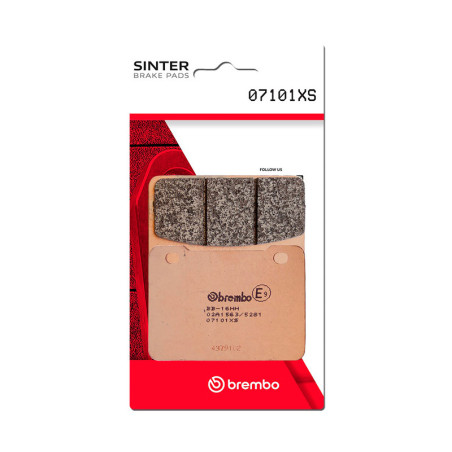 Pastillas de freno sinterizadas Brembo 07101XS
