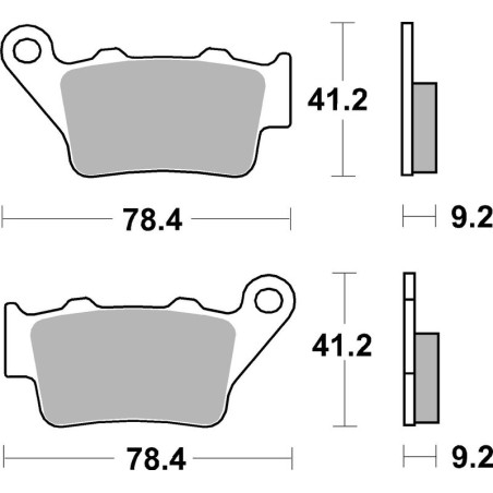 Pastillas de freno sinterizadas Brembo 07BB02SD