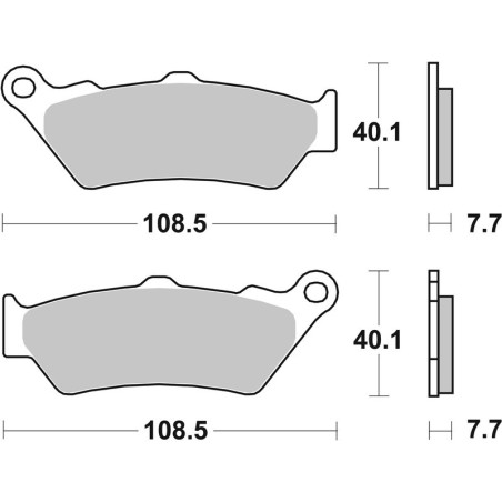 Pastillas de freno sinterizadas Brembo 07BB03SP