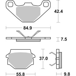 Pastillas de freno Brembo carbono cerámico 07BB0708