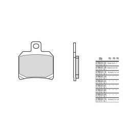 Pastillas de freno sinterizadas Brembo 07BB209A