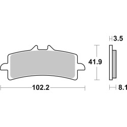 Pastillas de freno Brembo carbono cerámico racing 07BB37RC