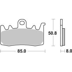 Pastillas de freno sinterizadas de competición Brembo 07BB38RC