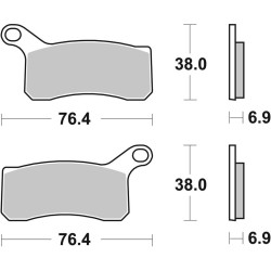 Pastillas de freno sinterizadas de competición Brembo 07GR07SX