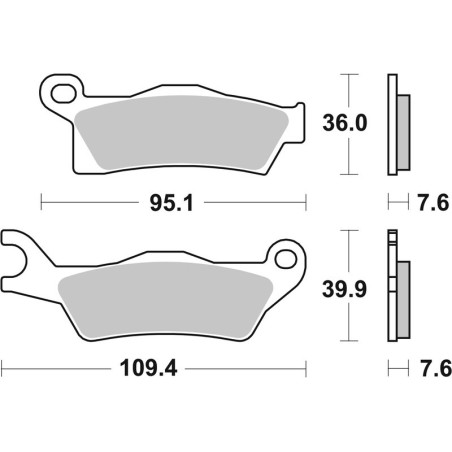 Pastillas de freno sinterizadas Brembo 07GR26SD