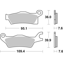 Pastillas de freno sinterizadas Brembo enduro 07GR27SD