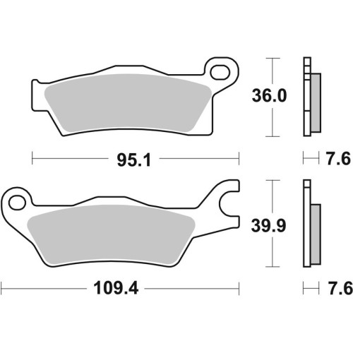 Pastillas de freno sinterizadas Brembo 07GR27SD