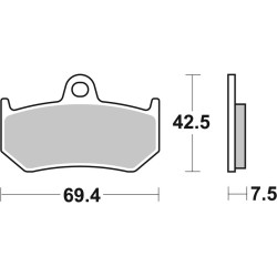 Pastillas de freno sinterizadas Brembo 07GR35SP