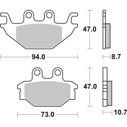 Pastillas de freno sinterizadas de competición Brembo 07GR52SX