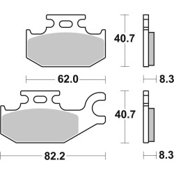 Pastillas de freno sinterizadas Brembo 07GR73SD