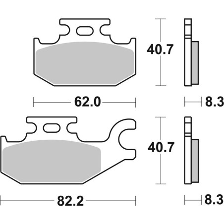 Pastillas de freno sinterizadas Brembo 07GR73SD