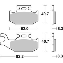 Pastillas de freno sinterizadas Brembo 07GR74SD