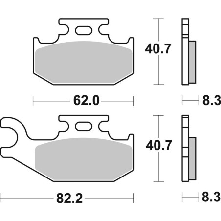 Pastillas de freno sinterizadas Brembo 07GR74SD