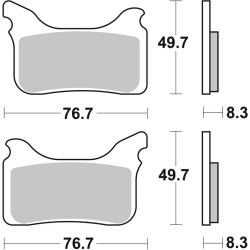 Pastillas de freno Brembo sinterizadas 07GR75SA