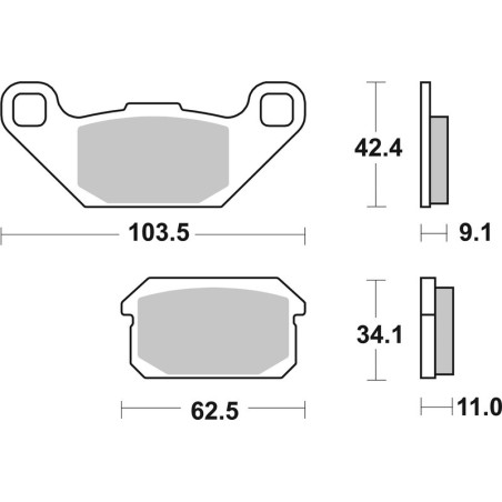 Pastillas de freno orgánicas Brembo 07GR78CC