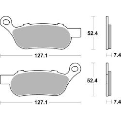 Pastillas de freno sinterizadas Brembo 07HD07SP