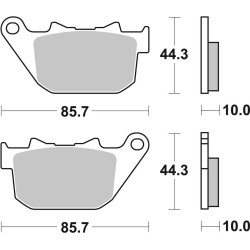 Pastillas de freno sinterizadas Brembo 07HD14SP