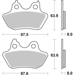 Pastillas de freno sinterizadas Brembo 07HD18SP