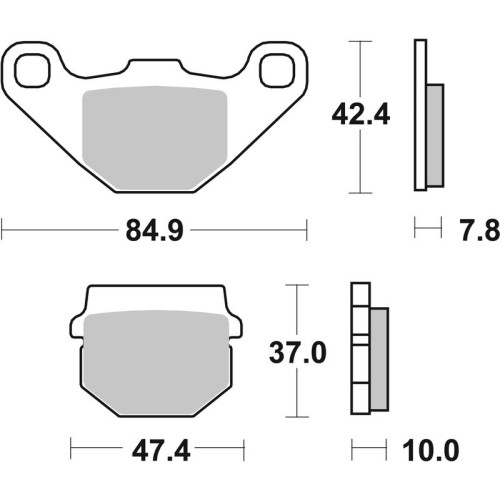 Pastillas de freno orgánicas Brembo 07HO1118