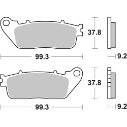 Pastillas de freno orgánicas Brembo 07HO13CC cilindrada baja