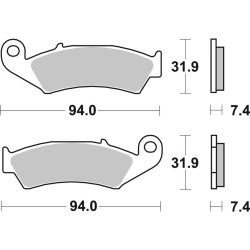 Pastillas de freno Brembo sinterizadas MX 07HO25SX