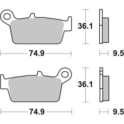 Pastillas de freno sinterizadas Brembo 07HO26SD