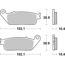 Pastillas de freno sinterizadas Brembo 07HO34SP