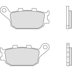 Pastillas de freno orgánicas carbono Brembo 07HO3607 2