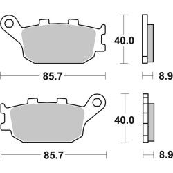 Pastillas de freno sinterizadas Brembo 07HO36SP